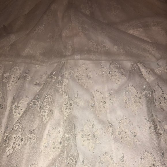 BCBG slightly off white prom/wedding dress - Picture 9 of 14